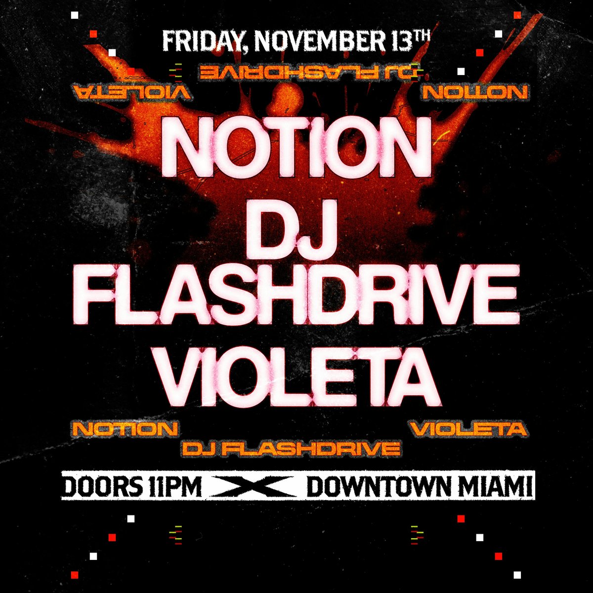 Flyer: NOTION at Club Space