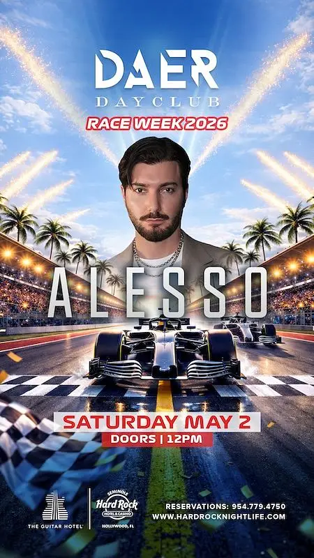 Alesso at DAER Dayclub — F1 Grand Prix Weekend