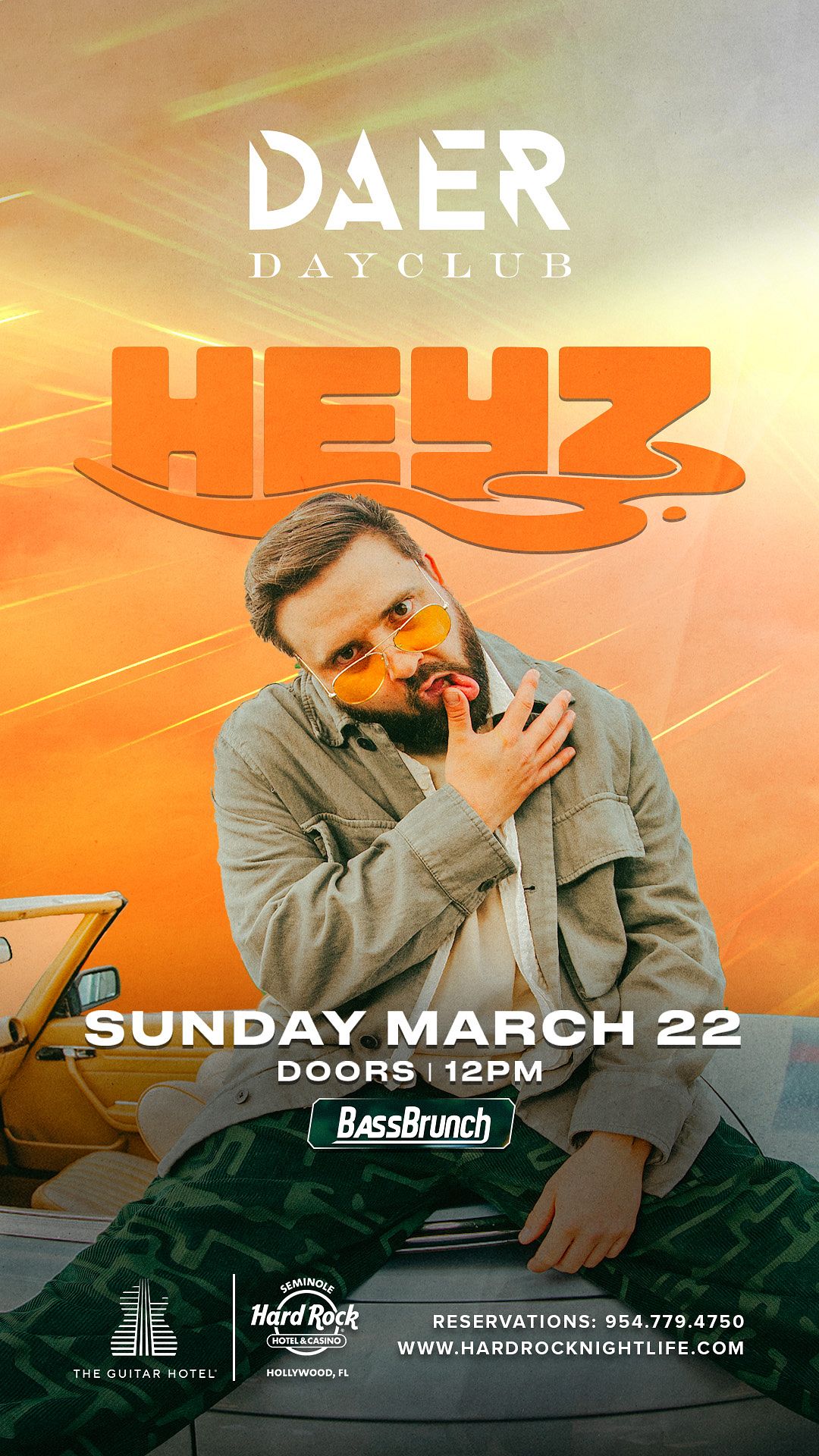 HEYZ at DAER Dayclub — Sunday March 22nd