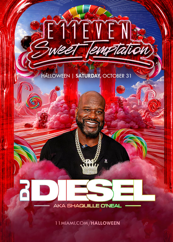 E11EVEN HALLOWEEN NIGHT FT DJ DIESEL AKA SHAQ flyer