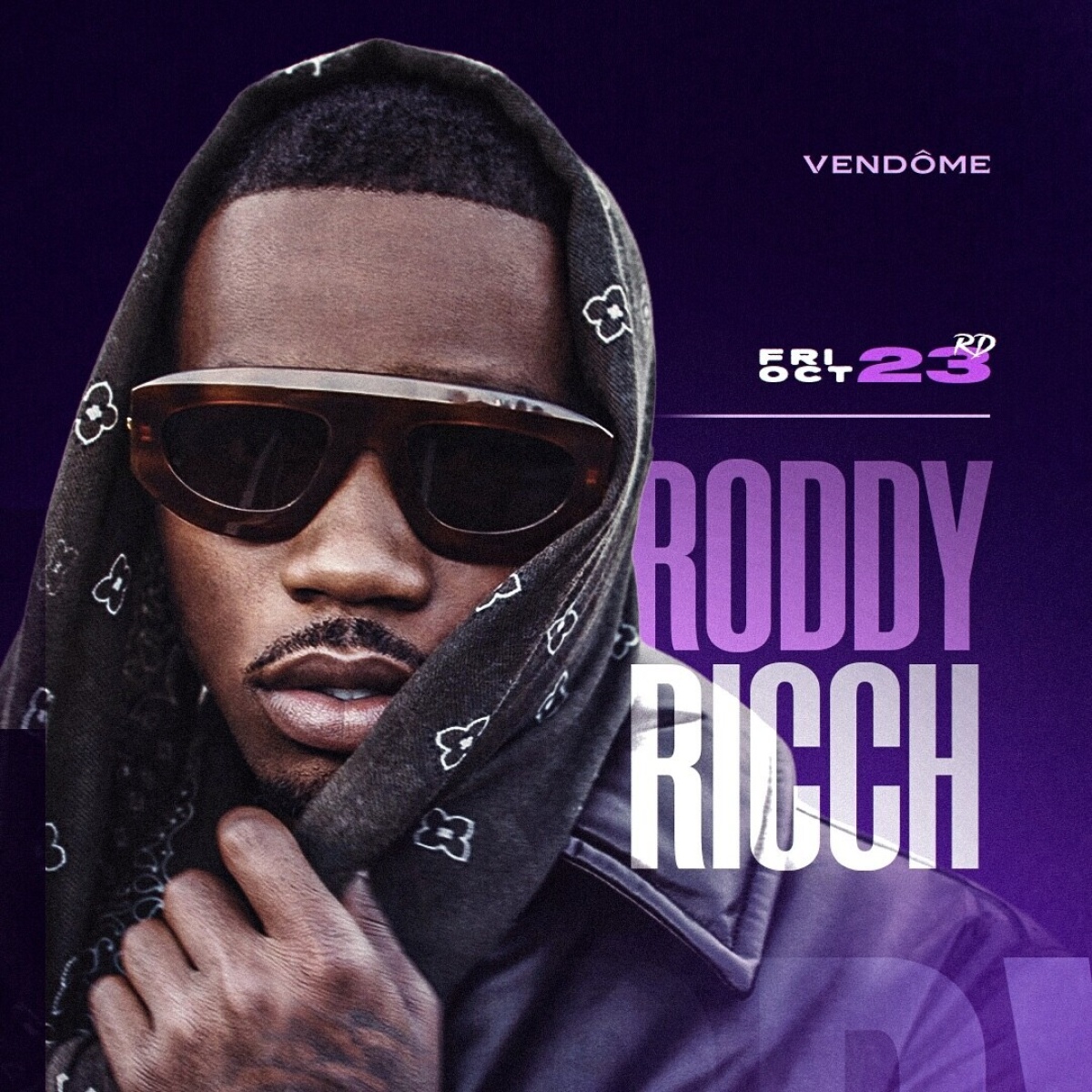 Flyer for Friday at Vendome Miami