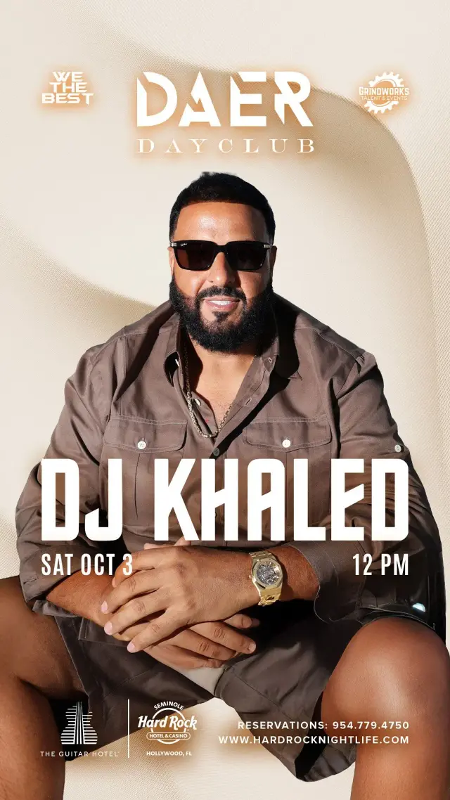 DJ Khaled at DAER Dayclub