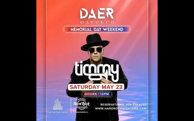 Timmy Trumpet at DAER Dayclub - Saturday May 23, 2026